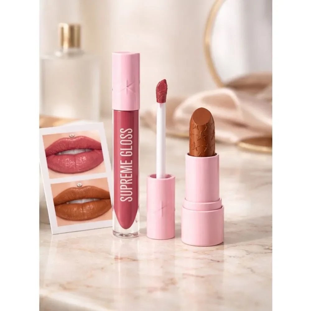 NIB Jeffree Star 1 Supreme Gloss Lip Gloss and 1 Velvet Trap Lipstick